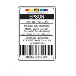 IIMAC-AMERICAN INK JET CORPORATION USA EPSON SUBLIMACIONA CRNA 300EBK/1400/1430 WF/XP