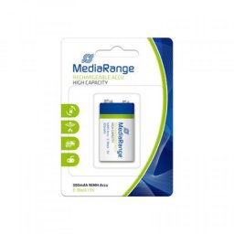 MEDIARANGE GERMANY NIMH ACCU 6HR61/HR22/E-BLOCK/9V/300MAH/MRBT124