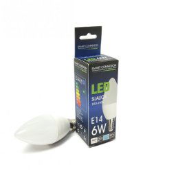 ECOLIGHT INDUSTRIAL CO.LTD. CHINA E14/6W/6.500K/460LM/CANDLE-MAT/25.000H/230V/SMART