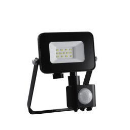 PROSTO-KINA CRNI REFLEKTOR 10W+SENZOR POKRETA 6500K/900LM/IP65