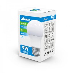 XWAVE KINA E27/9W/820LM/4.000K/15.000H/230V