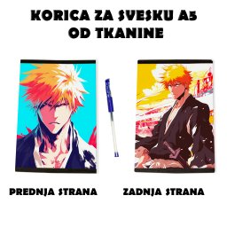 Bleach korica za svesku A5 od tkanine anime