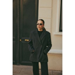 Trendyol Anthracite Cashmere Fitted Blazer Jacket