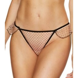 Women's romantic thong Clio / S - beige