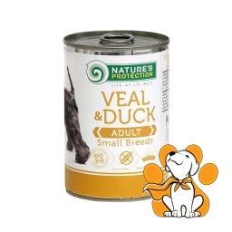 Nature's Protection Adult Small Breed Veal&Duck 400g, Vlažna Hrana Za Pse