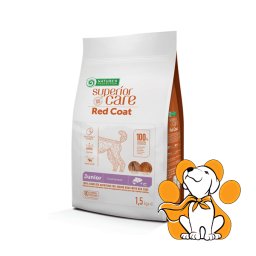 Nature's Protection Red Coat Small Junior Salmon 10kg, Za Štence Riđe Dlake