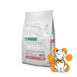 Nature's Protection White Dog Starter Grain Free Salmon 10kg, Suva Hrana, Losos