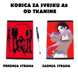 Nana korica za svesku A5 od tkanine anime