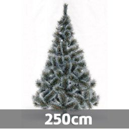 BOR - novogodišnja jelka sa belim vrhovima 250 cm