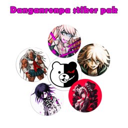Danganronpa anime stikeri - Nalepnice 50 mm (6 com)