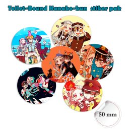 Toilet-bound Hanako-kun anime stikeri - nalepnice 50 mm (6 com)