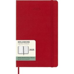 Moleskine datumirana (nedeljna) beležnica meki povez Scarlet Red PK
