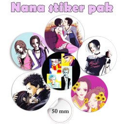 Nana Black Stones anime stikeri - nalepnice 50 mm (6 com)