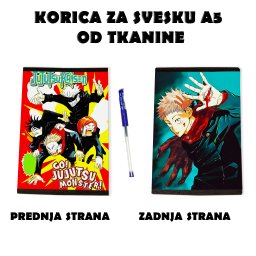 Jujutsu Kaisen korica za svesku A5 od tkanine anime