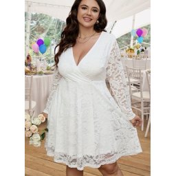 Haljina za vencanje za punije na preklop