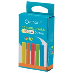 Kreda školska okrugla besprašna 10 boja pk10 Connect