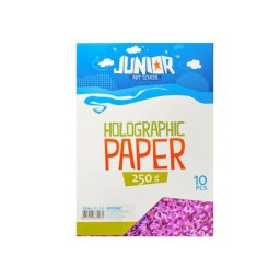 Papir HOLOGRA. A4 PINK 250gr
