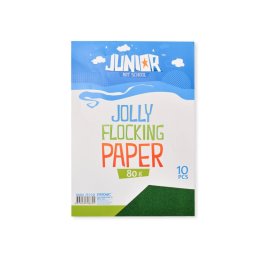 Papir flocking A4 green 80g