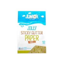 Papir samolepljivi glitter A4 kocke svetlo zlatni