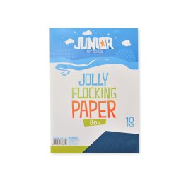 Papir flocking A4 blue 80g