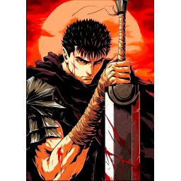 Berserk anime poster od tkanine 20х29 cm