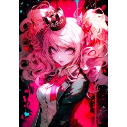Danganronpa Junko anime poster od tkanine 20х29 cm