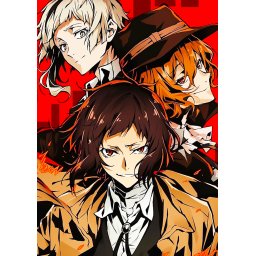 Bungo Stray Dogs anime poster od tkanine 20х29 cm