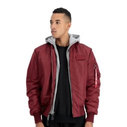 ALPHA INDUSTRIES MA1 DTEC JAKNA BURGUNDY