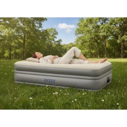 Intex twin comfort elevated airbed w/ fiber-tech rp 99x191x51cm ( 64162ND )