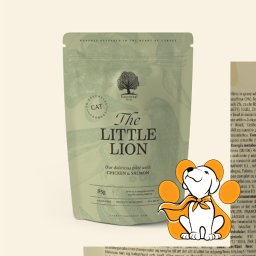 Essential Foods The Little Lion Pouch 85g, Preliv Sa Piletinom i Lososom u Sosu