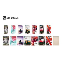 BLOK ZA BELEŠKE MALA SPIRALA A5/50 SK CREAM