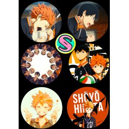 Kuroko's Basketball Paket set bedževi 37mm anime (Kuroko no Basuke) (6 kom)