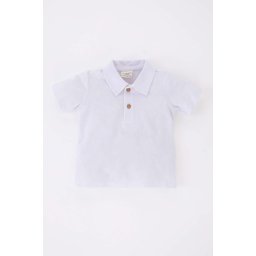 DEFACTO Baby Boy Regular Fit Pique Short Sleeve T-Shirt
