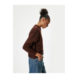 Koton Basic Knitwear Sweater Crew Neck Acrylic Blend Long Sleeve