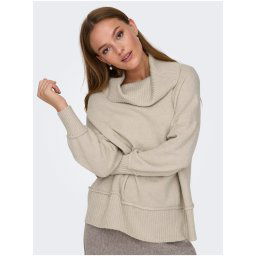 Beige women's oversize sweater ONLY Hazel - Women