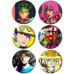 Jojo Paket set bedževi 37mm anime (6 kom)