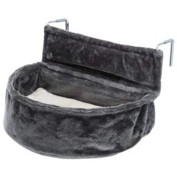 Trixie Ležaljka za radijator kućica 55×15×36cm od pliša siva