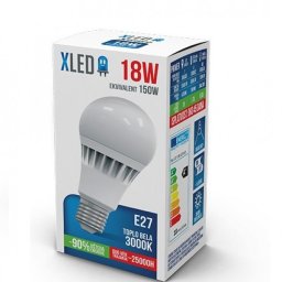 XLED E27/18W/1890LM/3000K/25000H/