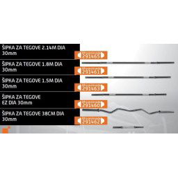 Gim fit šipka za tegove ez dia 30mm ( 291460 )