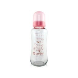Lorelli staklena flasica 240ml (6m+) - blush pink ( 10200620003 )