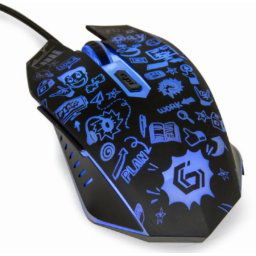 Žični optički LED miš GEMBIRD MUS-6B-GRAFIX-01, 1200-3600Dpi 6-button black 130mm USB konekcija