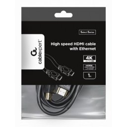 CC-HDMI4L-1M Gembird HDMI kabl v.2.0 ethernet support 3D/4K TV 1m