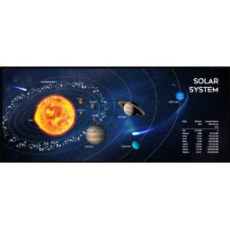 MP-SOLARSYSTEM-XL-01 Gembird, Gejmerska podloga za misa od prirodne gume, 350x900mm, 3mm Cosmos