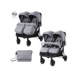 Lorelli kolica za blizance duo+torba - cool grey ( 10021542386 )