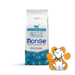 Monge Natural Superpremium Kitten, Chicken 10kg, Hrana Za Mačiće