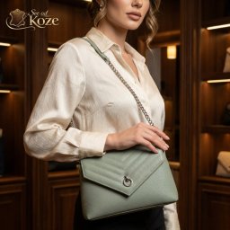 Mint elegantna ženska kožna torba Bella