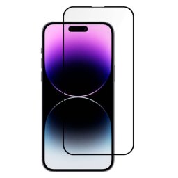 Zaštitno kaljeno staklo 5D Full Glue za iPhone 16 2024 (6.1") crni rub