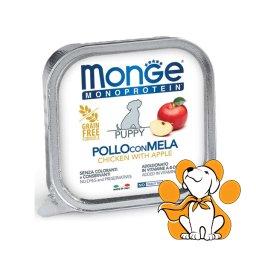 Monge Monoprotein Puppy Dog Paté Chicken With Apple 150g, Pašteta Za Štence