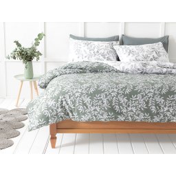 200x220 ENGLISH HOME POSTELJINA ZA FRANCUSKI KREVET, DEZEN TAMNO ZELENA