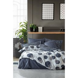 200x220 COTTON BOX MODERN POSTELJINA ZA FRANCUSKI KREVET ORVA INDIGO